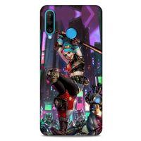 Huawei P30 Lite Uyumlu Kılıf Harley Quinn (29) Arka Koruma Kılıfı Koyu haki