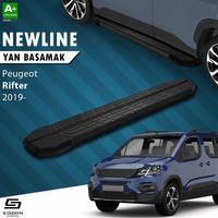 S-Dizayn Peugeot Rifter Uzun Şase NewLine Siyah Yan Basamak 213 Cm 2019 Üzeri A+ Kalite