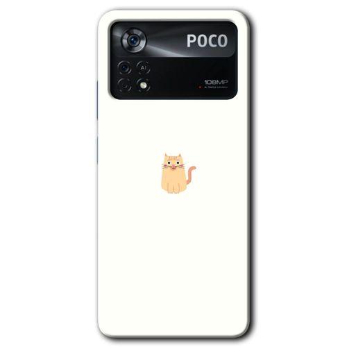 Poco x4 Pro Kılıf HD Desen Baskılı Arka Kapak - Cat Minimalism