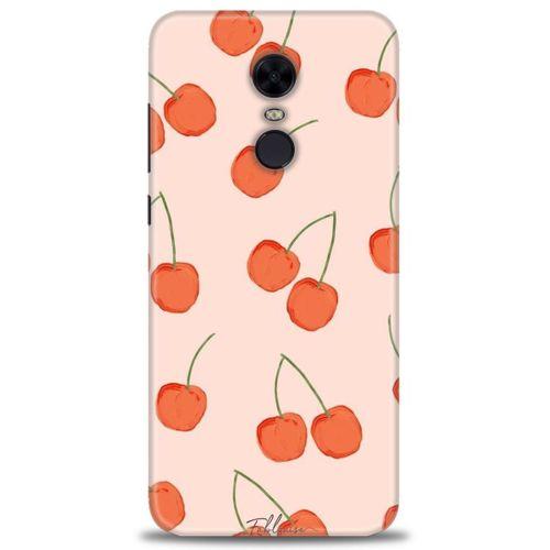 Xiaomi Redmi 5 Plus Kılıf HD Baskılı Kılıf - Büyük Kirazlar + Tam Ekran Koruyucu