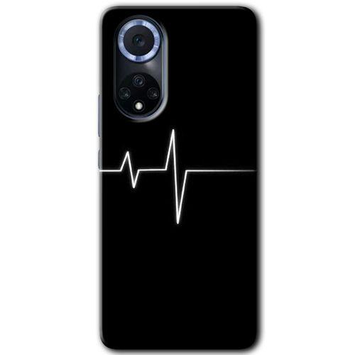 Huawei Nova 9 Kılıf HD Desen Baskılı Arka Kapak - Heart Rytm + Kırılmaz Cam