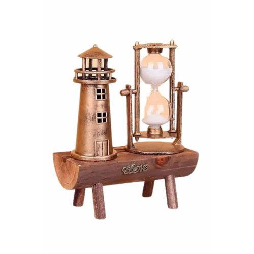 Hediyelik Kum Saati Retro Dekoratif Deniz Feneri Kum Saati