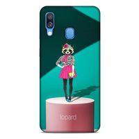 Samsung Galaxy A40 Kılıf FunnyMaX (10) Full Koruma Kılıfı Yeşil Pembe