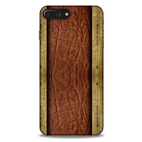 Apple Iphone 8 Plus Kılıf Patchwork (24) Darbe Emici Kılıf Kahve Sarı