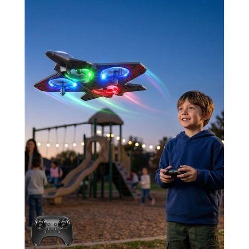 Uzaktan Kumandalı Led Işıklı Drone Uçak 360 Derece Dönüş Özellikli Oyuncak Drone