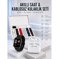 7 Kordonlu Akıllı Saat Ve Yeni Nesil Kulaklık Dokunmatik Ekran Android Ve İos Uyumlu