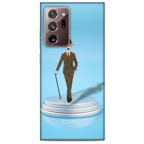 Samsung Galaxy Note 20 Ultra Kılıf FunnyMaX (45) Liquid Air Kılıf Açık Mavi Köpek