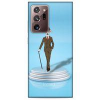 Samsung Galaxy Note 20 Ultra Kılıf FunnyMaX (45) Liquid Air Kılıf Açık Mavi Köpek