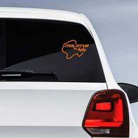 Malatya İli 44 Plaka Kodu Memleket Yarış Pisti Sticker - Oto Araba Etiket, Aksesuar, Modifiye Turuncu