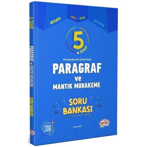 5. Sınıf Paragraf Mantık ve Muhakeme Soru Bankası Editör Yayınları