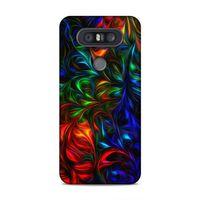 LG Q60 Kılıf Fractal Art Arka Kapak Silikon Koruma Full Koruyucu