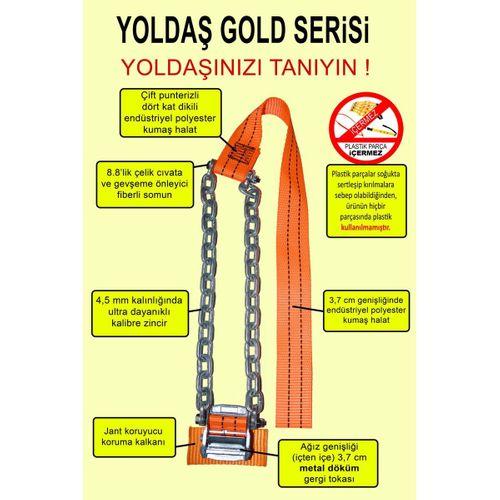 YOLDAŞ TAKMATİK 10lu Gold Serisi, Takmatik Zincir, Kar Zinciri, Eldiven Hediyeli