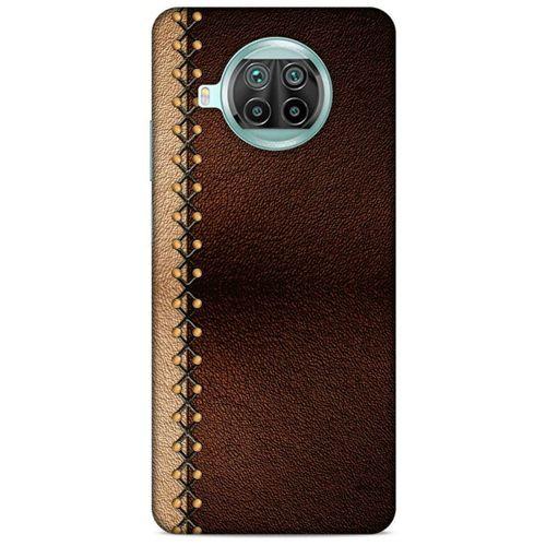 Xiaomi Mi 10T Lite 5G Kılıf Patchwork (21) Koruyucu Kapak Kahve Gold
