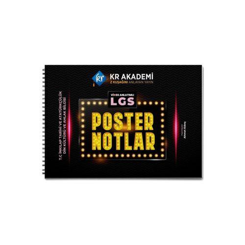 LGS İnkılap Tarihi ve Atatürkçülük Din Kültürü ve Ahlak Bilgisi Poster Notlar KR Akademi