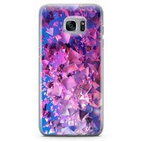Samsung Galaxy S7 Edge Kılıf Mat Pırlanta Arka Kapak Koruma Desenli Full Koruyucu