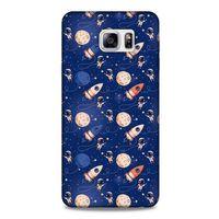 Samsung Galaxy Note 5 Uyumlu Kılıf Mavi Delisi (30) Silicone Case Galaksi