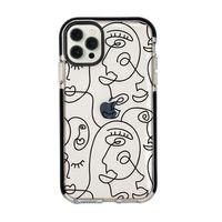 iPhone 12 Pro Max Face Art Desenli Candy Bumper Silikonlu Telefon Kılıfı