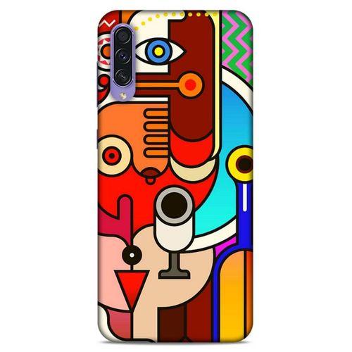 Lopard Samsung Galaxy A50s Uyumlu Kılıf Soyut Sanat (8) Desenli Baskılı Kılıf