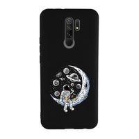 Xiaomi Redmi 9 Uyumlu Astronot Desenli Premium Silikonlu Lansman Telefon Kılıfı