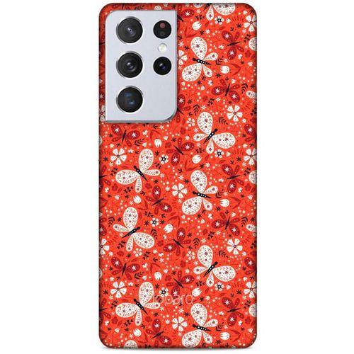 Lopard Samsung Galaxy S21 Ultra Uyumlu Kılıf Kelebek Etkisi (6) Silikon Kılıf