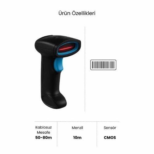 Kablosuz Standlı 1d/2d Barkod ; Karekod Okuyucu