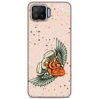 Lopard Oppo A73 Uyumlu Kılıf Tattoo's (27) Tasarımlı Kılıf Kalp Dövmesi