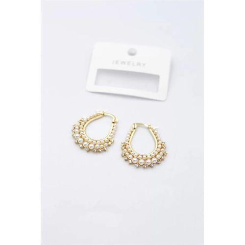 İncili Küpe - Altın