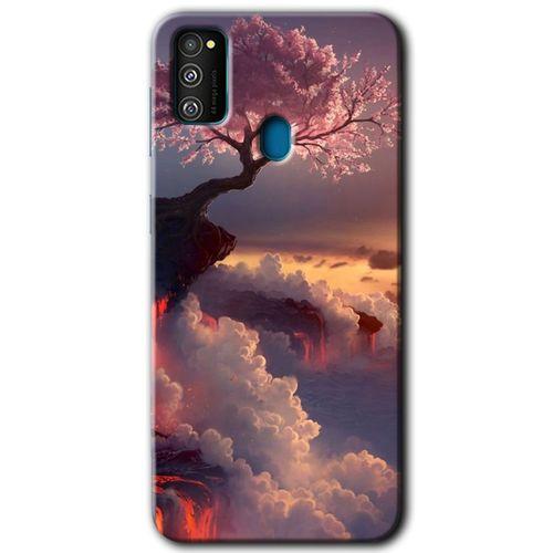Galaxy M21 Kılıf HD Desen Baskılı Arka Kapak - Uçurumdaki Hayat + Kırılmaz Cam