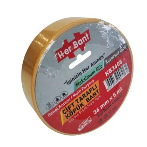 Her Bant Çift Taraflı Köpük Bant 36Mmx5Mt - 3 adet