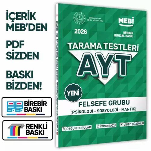2026 YKS-AYT MEBİ-OGM 4lü Özgün Tarama Sözel (SÖZ) Test Kitabı SETİ A4 Boyut BASKI ÜCRETİ