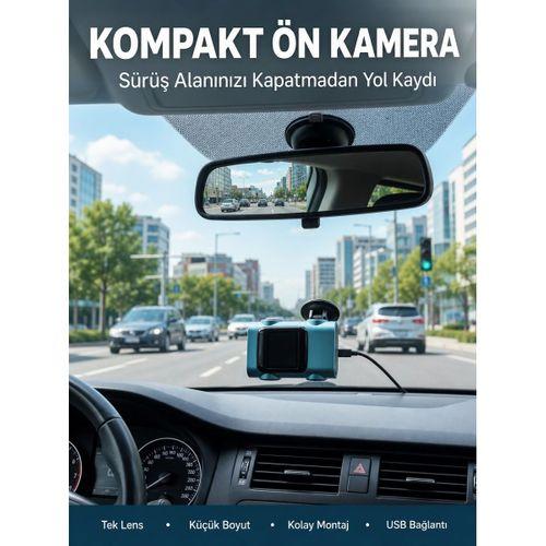 Kompakt Dash Kamera Usb Şarj Tf Kart Destekli Yeni Nesil