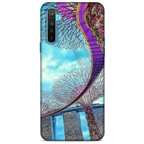 Oppo Realme 6i Kılıf Dünya Mimarisi (41) Tank Kılıf Best Gardens Singapur