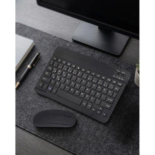 Bluetooth Klavye Mouse Seti Taşınabilir Wireless Bilgisayar Aksesuarı