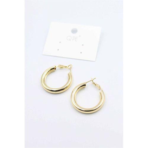 Metal Halka Küpe 2,5cm - Altın