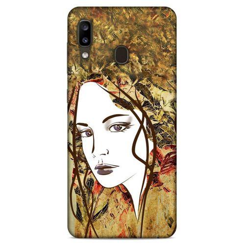 Lopard Samsung Galaxy A20 Uyumlu Kılıf Sürreal Yüzler ♀ (28) Arka Kapak Desenli