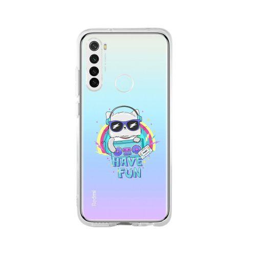 Redmi Note 8 Have Fun Desenli Premium Şeffaf Silikon Kılıf