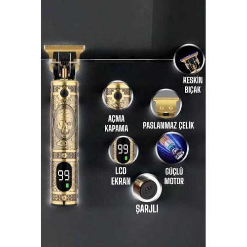 Tıraş Makinesi Çizik Tıraş Paslanmaz Çelik Uzun Ömürlü Şarjlı