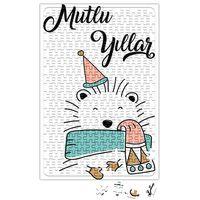 Şapkalı Ayıcık İle Mutlu Yıllar Puzzle 240 Parça Yapboz