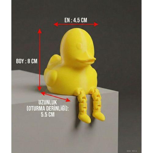 Sarkık Ayaklı Sarı Ördek Dekor Biblo