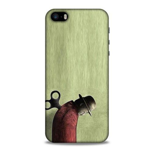 Apple Iphone 5 Kılıf Depresyon (48) Bumper Kılıf Kahve Yeşil