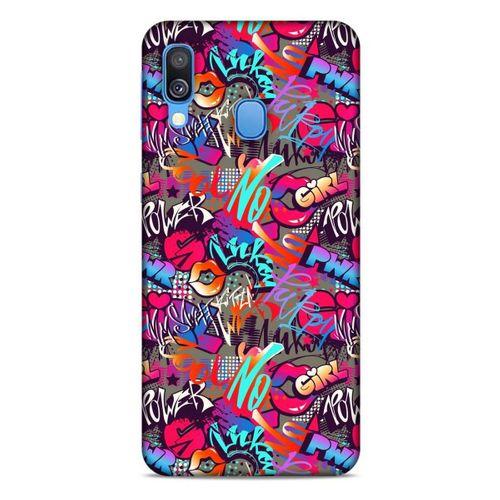 Graffitix (8) Desenli Silikon Kapak Samsung Galaxy A40 Kılıf