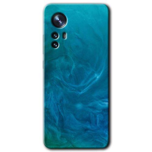 Xiaomi Mi 12 HD Baskılı Kılıf + 9D Tam Ekran Koruyucu - Mavi Aura