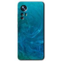 Xiaomi Mi 12 HD Baskılı Kılıf + 9D Tam Ekran Koruyucu - Mavi Aura