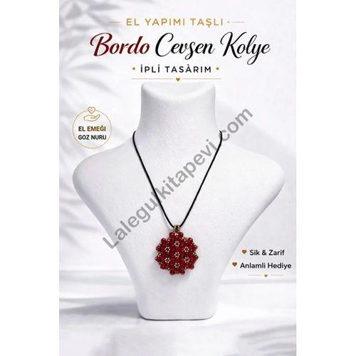 El Yapımı Cevşen Kolye Büyük Boy Kırmızı 1726