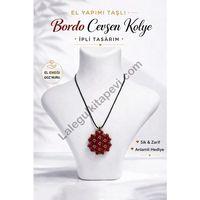 El Yapımı Cevşen Kolye Büyük Boy Kırmızı 1726