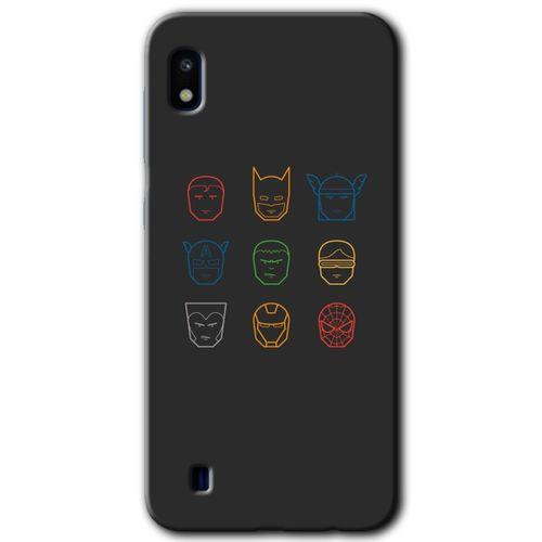 Samsung Galaxy A10 HD Baskılı Kılıf + 9D Tam Ekran Koruyucu - Avengers Minimalism