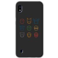 Samsung Galaxy A10 HD Baskılı Kılıf + 9D Tam Ekran Koruyucu - Avengers Minimalism