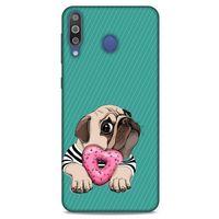 Animax Donutcu Pug Samsung Galaxy M30 Kılıf Desenli Silikon