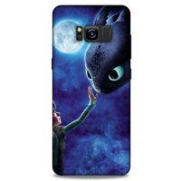 Samsung Galaxy S8 Kılıf Dragons (40) Fit Silikon Kılıf Ejderha Takım Yıldızı