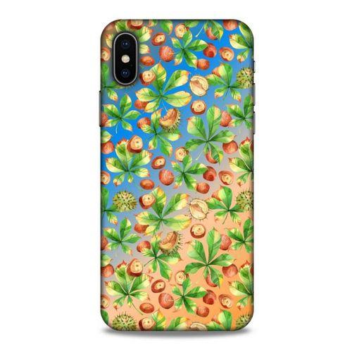 Frutix Kestane 01 Apple Iphone X Kılıf Desenli Silikon